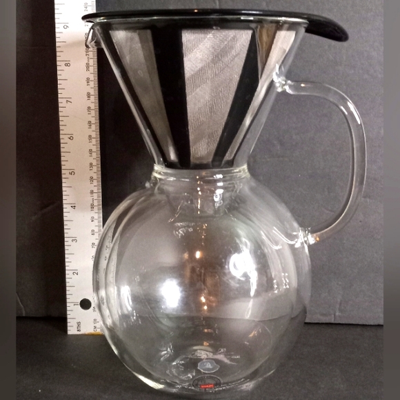 Bodum Kitchen Bodum Double Wall Glass Pour Over Coffee Maker 8 Cup